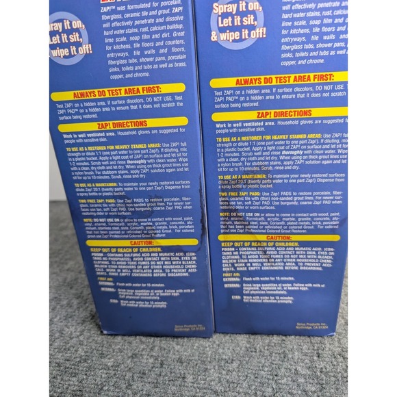 ZAP!‎ Professional Restorer Twin Pack Concentrate 2 - 32oz NOS Lot of 2 READ - Picture 5 of 5